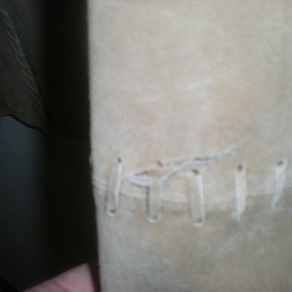 BEVERLY HILLS Leather Club Jacket Suede Size L Vintage Tan - Picture 5 of 5